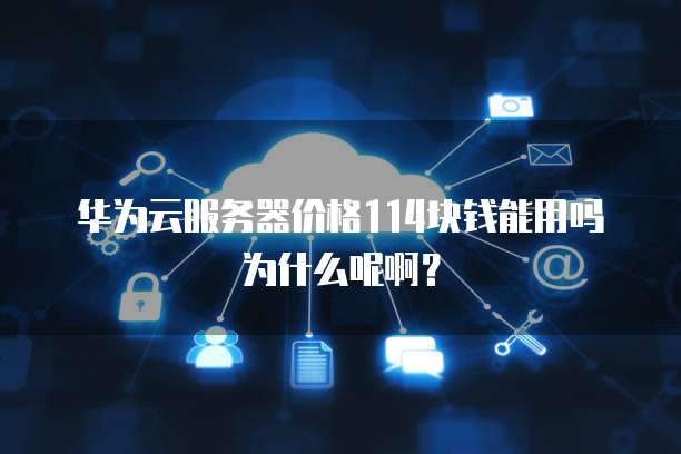 华为云服务器价格114块钱能用吗为什么呢啊?