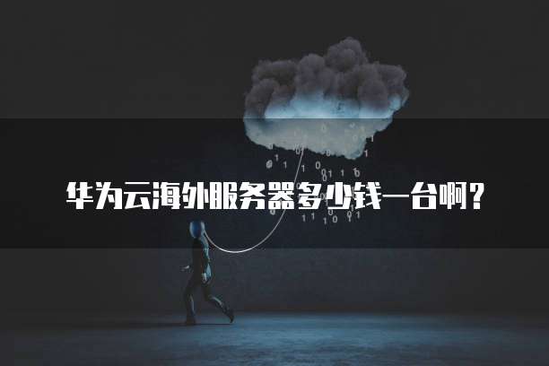 华为云海外服务器多少钱一台啊?