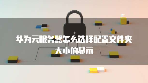 华为云服务器怎么选择配置文件夹大小的显示