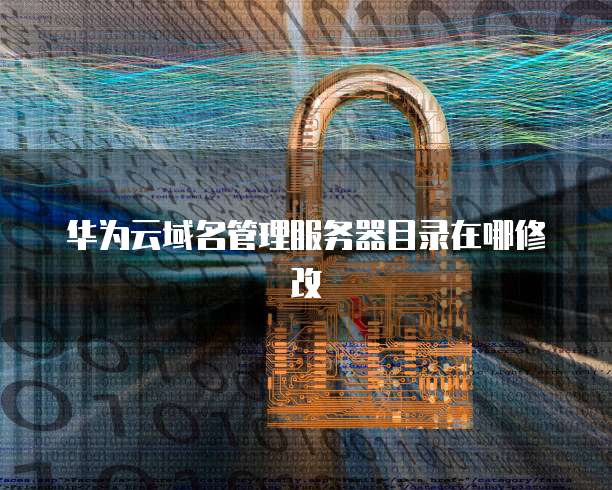 华为云域名管理服务器目录在哪修改