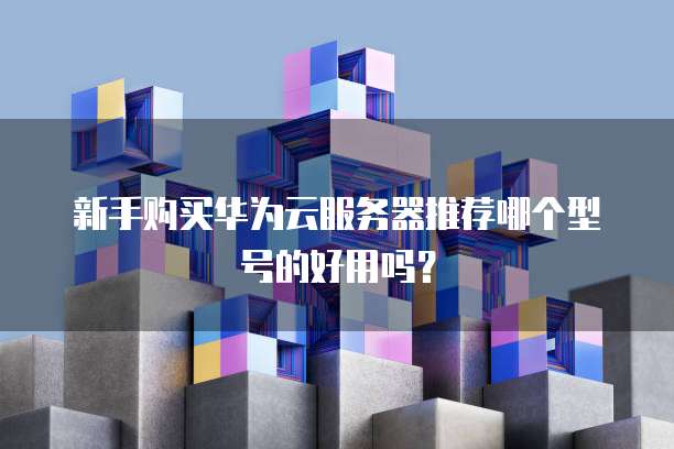 新手购买华为云服务器推荐哪个型号的好用吗?