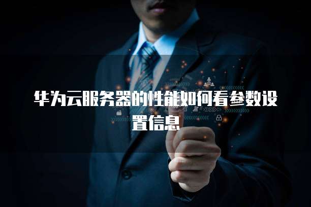 华为云服务器的性能如何看参数设置信息