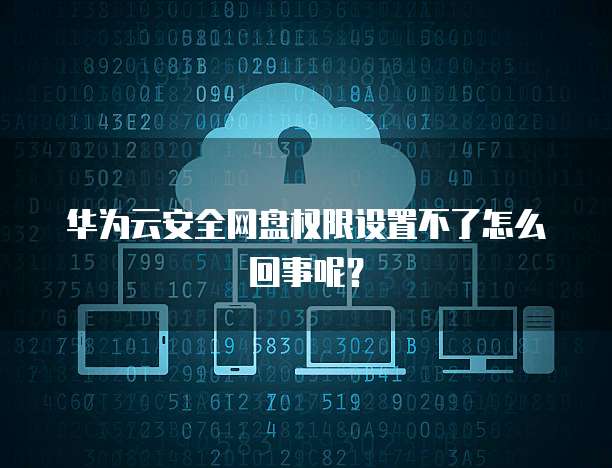 华为云安全网盘权限设置不了怎么回事呢?