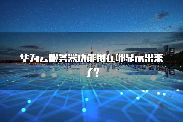 华为云服务器功能图在哪显示出来了？