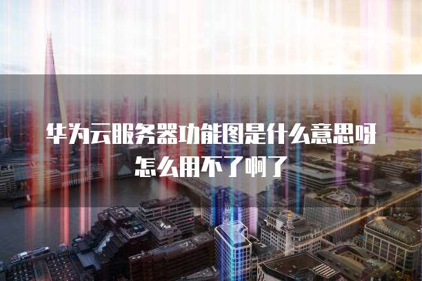 华为云服务器功能图是什么意思呀怎么用不了啊了