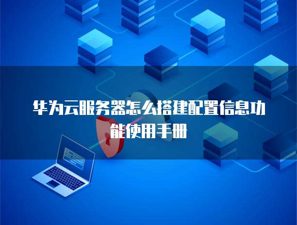 华为云服务器怎么搭建配置信息功能使用手册
