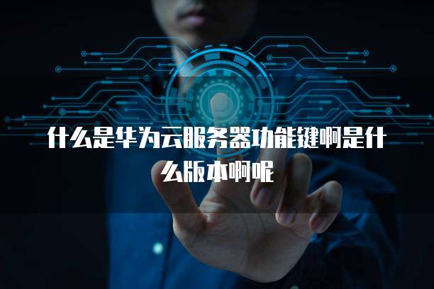 什么是华为云服务器功能键啊是什么版本啊呢