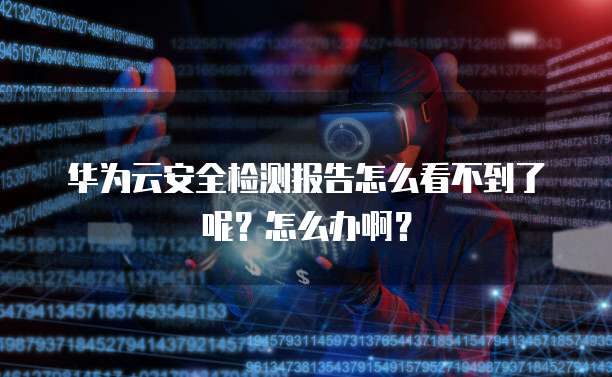 华为云安全检测报告怎么看不到了呢?怎么办啊?
