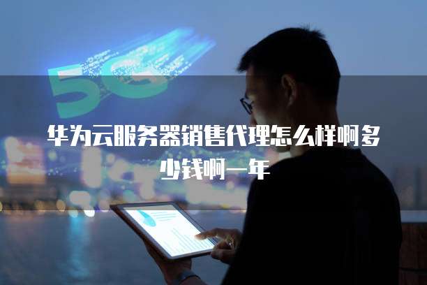 华为云服务器销售代理怎么样啊多少钱啊一年