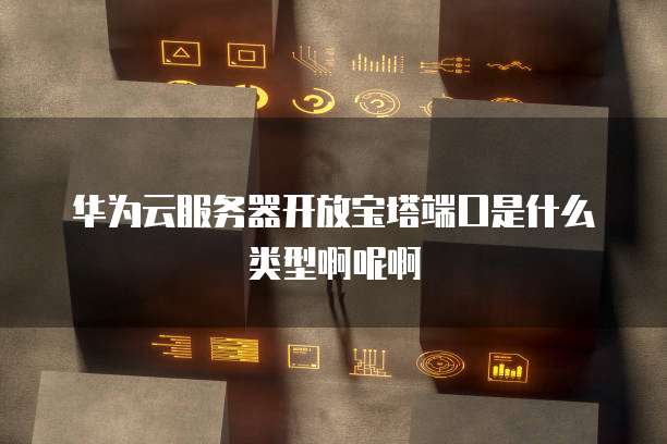 华为云服务器开放宝塔端口是什么类型啊呢啊
