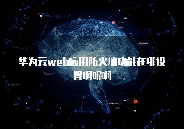 华为云web应用防火墙功能在哪设置啊呢啊