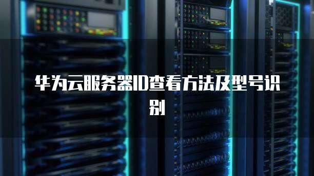 华为云服务器ID查看方法及型号识别