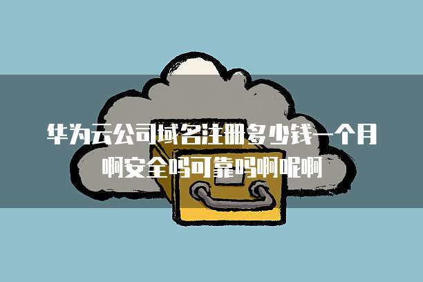 华为云公司域名注册多少钱一个月啊安全吗可靠吗啊呢啊