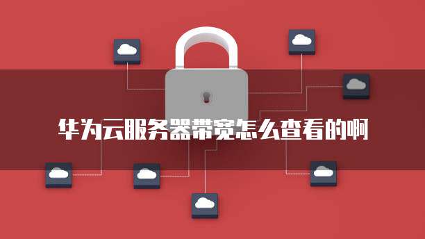 华为云服务器带宽怎么查看的啊
