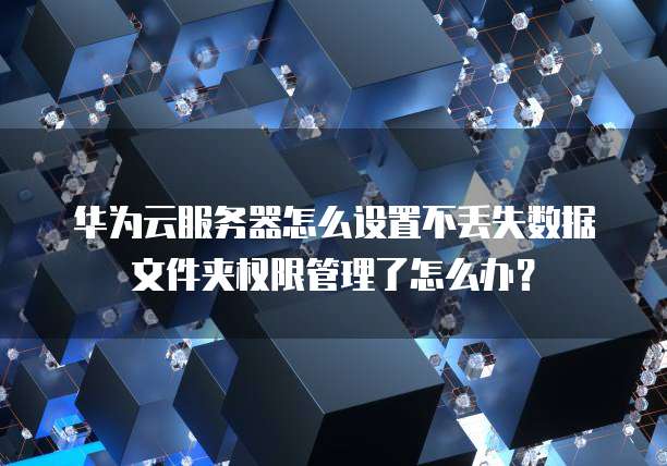 华为云服务器怎么设置不丢失数据文件夹权限管理了怎么办?