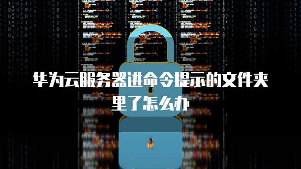 华为云服务器进命令提示的文件夹里了怎么办