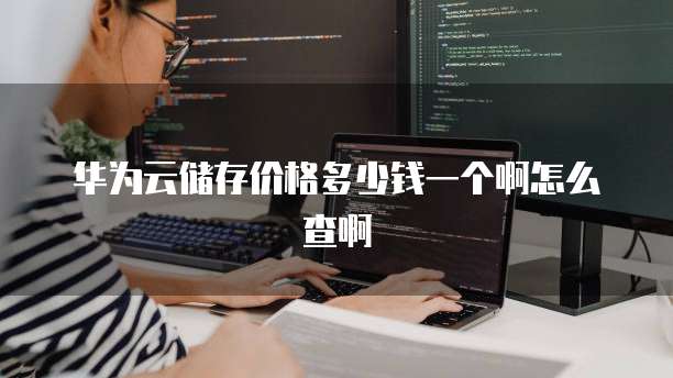 华为云储存价格多少钱一个啊怎么查啊