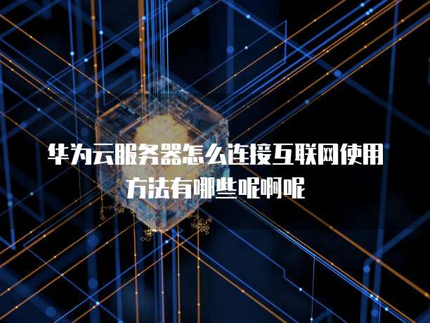 华为云服务器怎么连接互联网使用方法有哪些呢啊呢