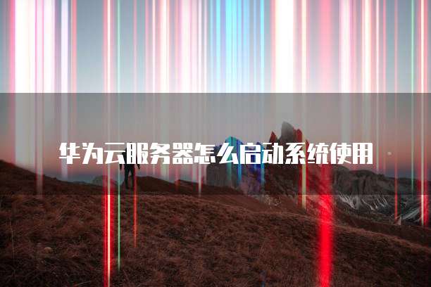 华为云服务器怎么启动系统使用
