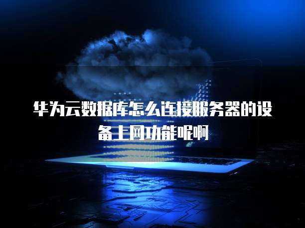 华为云数据库怎么连接服务器的设备上网功能呢啊