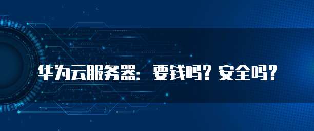 华为云服务器:要钱吗?安全吗?