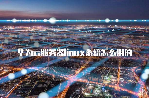 华为云服务器linux系统怎么用的