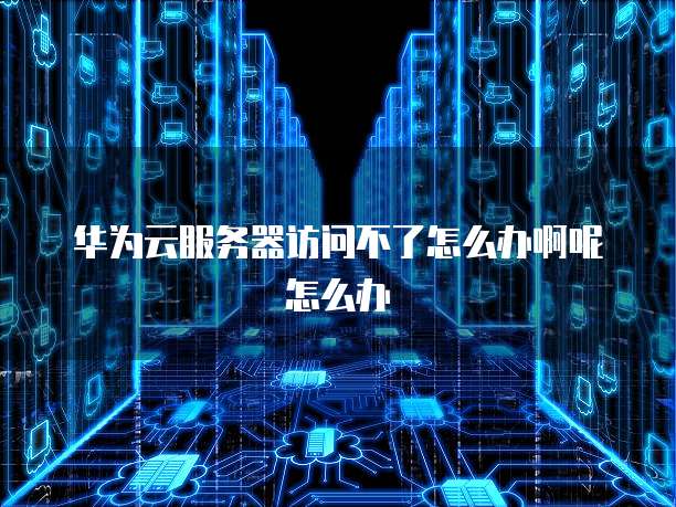 华为云服务器访问不了怎么办啊呢怎么办