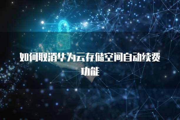 华为云存储服务器