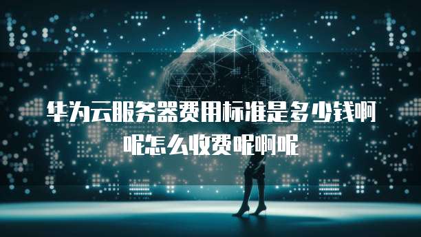 华为云服务器费用标准是多少钱啊呢怎么收费呢啊呢
