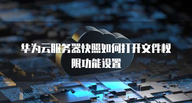 华为云服务器快照如何打开文件权限功能设置