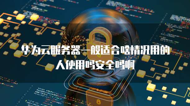 华为云服务器一般适合啥情况用的人使用吗安全吗啊