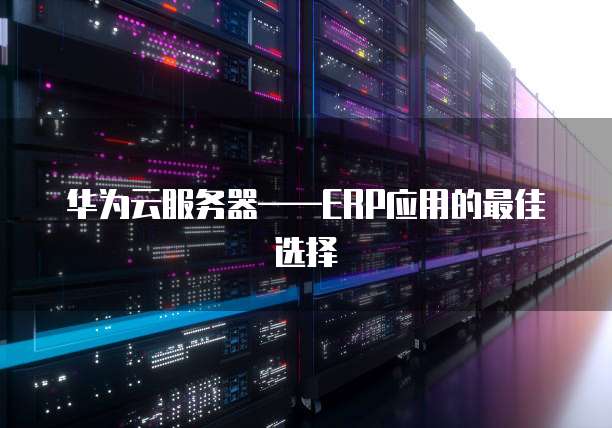华为云服务器——ERP应用的最佳选择