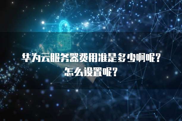 华为云服务器费用准是多少啊呢?怎么设置呢?