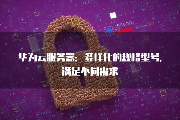 华为云服务器:多样化的规格型号,满足不同需求