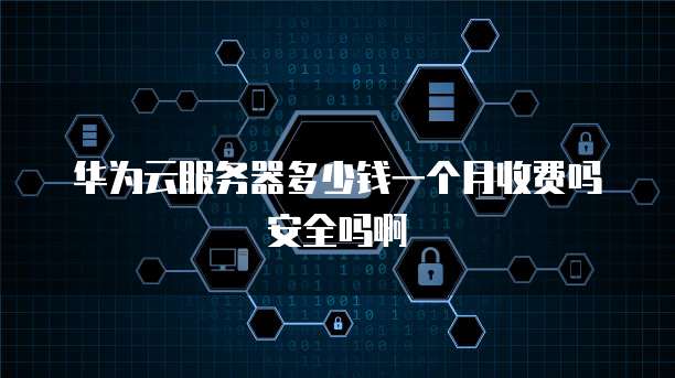 华为云服务器多少钱一个月收费吗安全吗啊