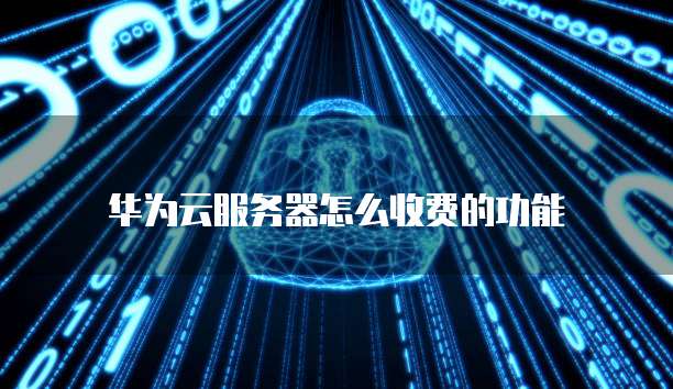 华为云服务器怎么收费的功能