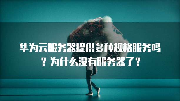 华为云服务器提供多种规格服务吗？为什么没有服务器了？