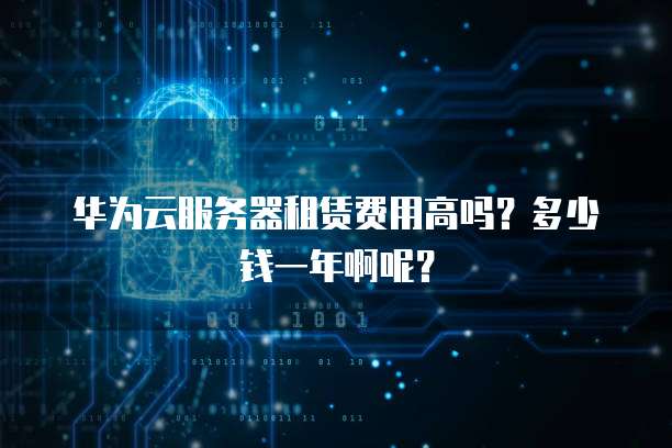 华为云服务器租赁费用高吗?多少钱一年啊呢?