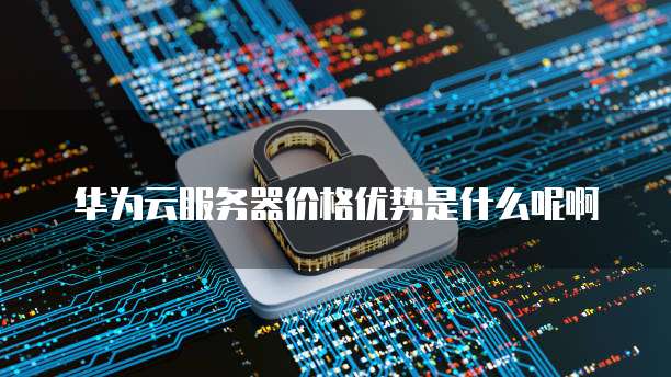 华为云服务器价格优势是什么呢啊