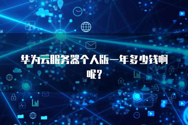 华为云服务器个人版一年多少钱啊呢?