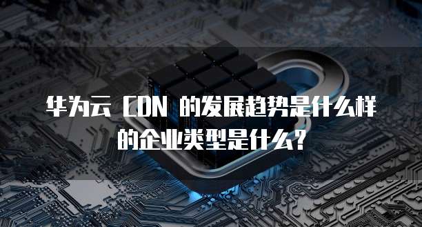 华为云 CDN 的发展趋势是什么样的企业类型是什么?