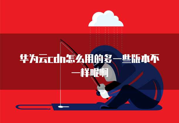 华为云cdn怎么用的多一些版本不一样呢啊