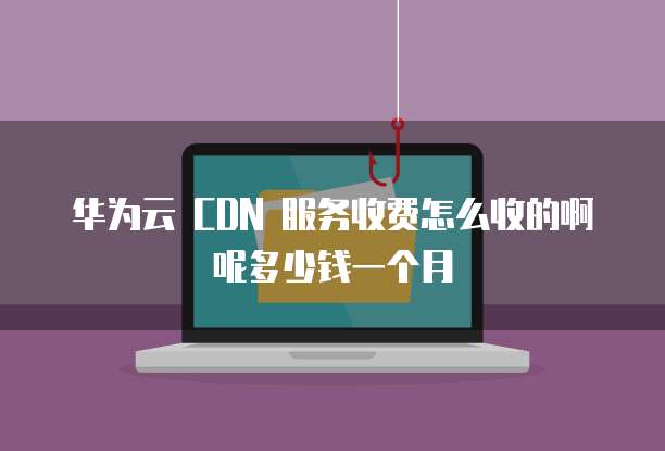 华为云 CDN 服务收费怎么收的啊呢多少钱一个月