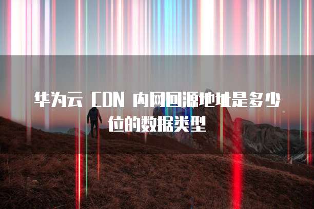华为云 CDN 内网回源地址是多少位的数据类型
