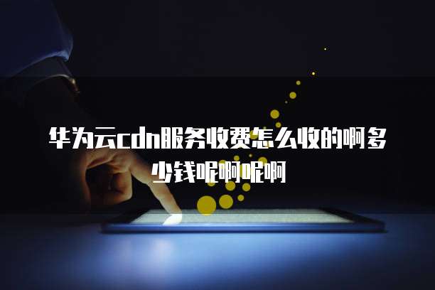 华为云cdn服务收费怎么收的啊多少钱呢啊呢啊