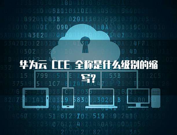 华为云 CCE 全称是什么级别的缩写？