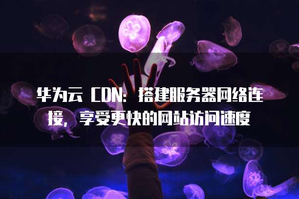 华为云 CDN:搭建服务器网络连接,享受更快的网站访问速度