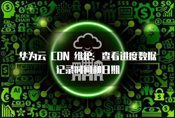 华为云 CDN 维护:查看进度数据记录时间和日期