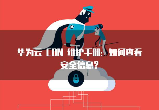 华为云 CDN 维护手册:如何查看安全信息?