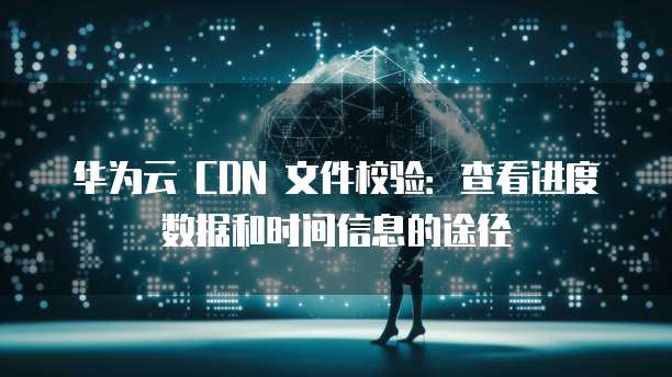 华为云 CDN 文件校验:查看进度数据和时间信息的途径